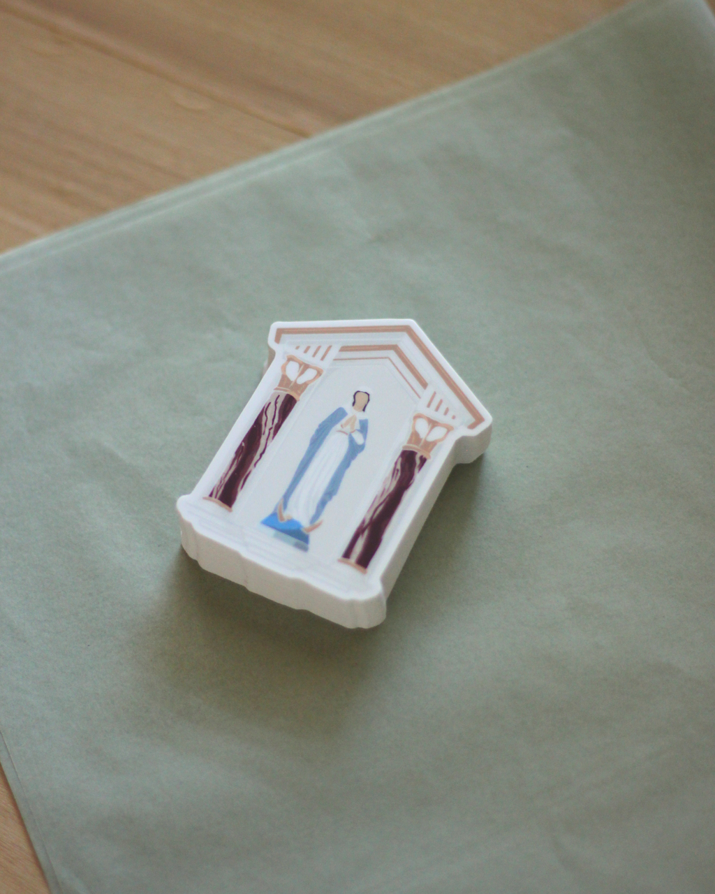 Mary Statue Sticker