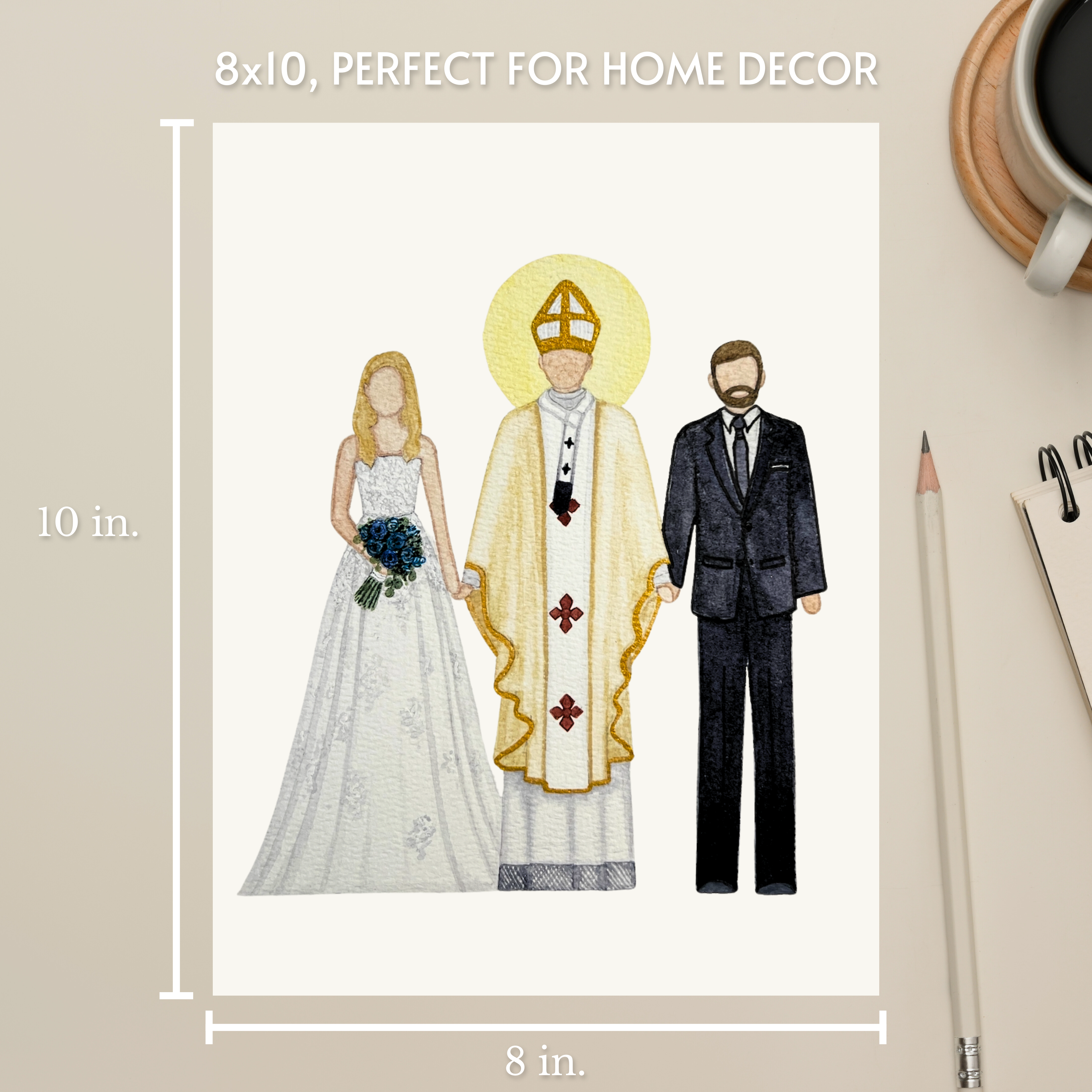 Custom Marriage Saint Painting