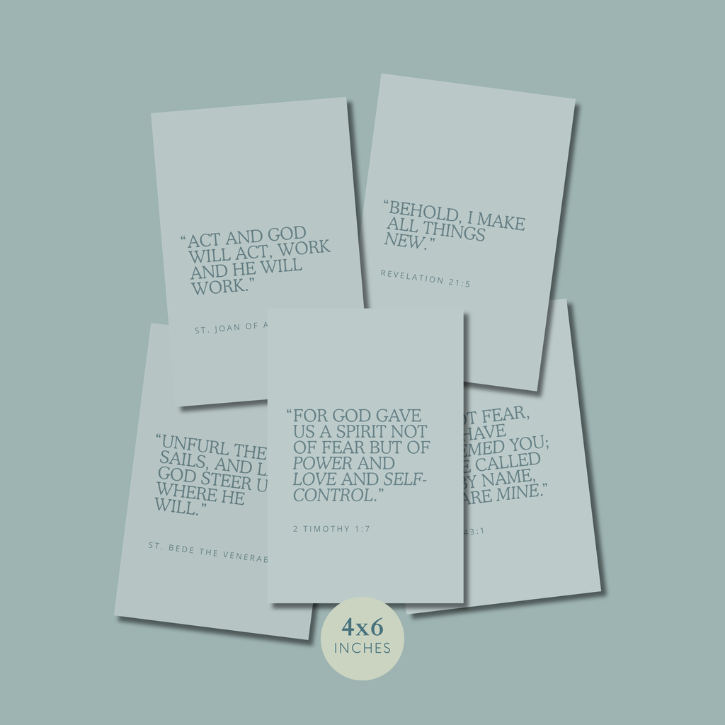 Blue Quote Prints