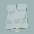 Blue Quote Prints