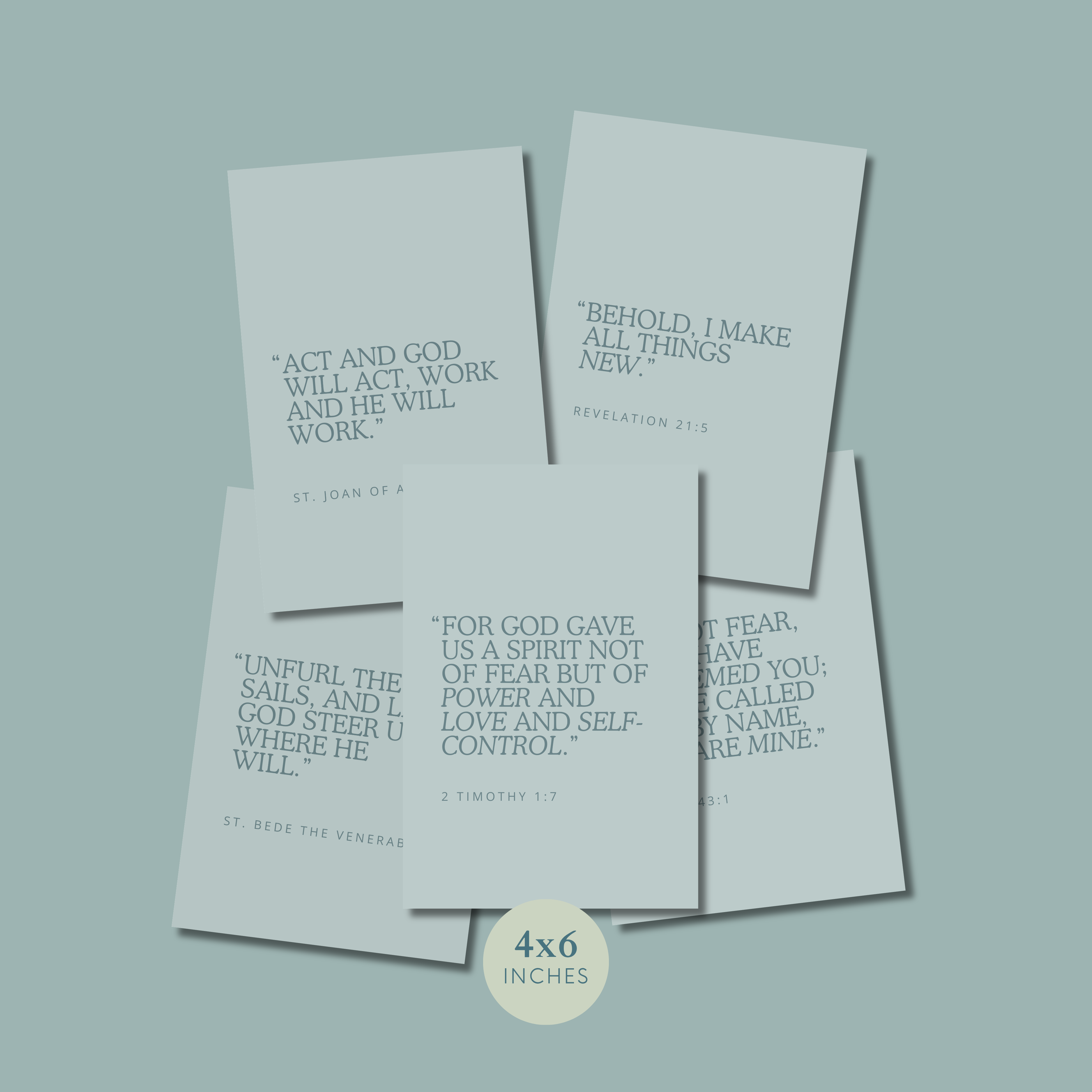 Blue Quote Prints