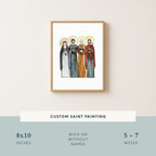Custom Saint Painting | 1-4 Saints
