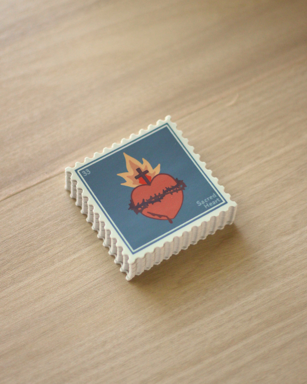 Sacred Heart Stamp Sticker