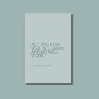 Blue Quote Prints
