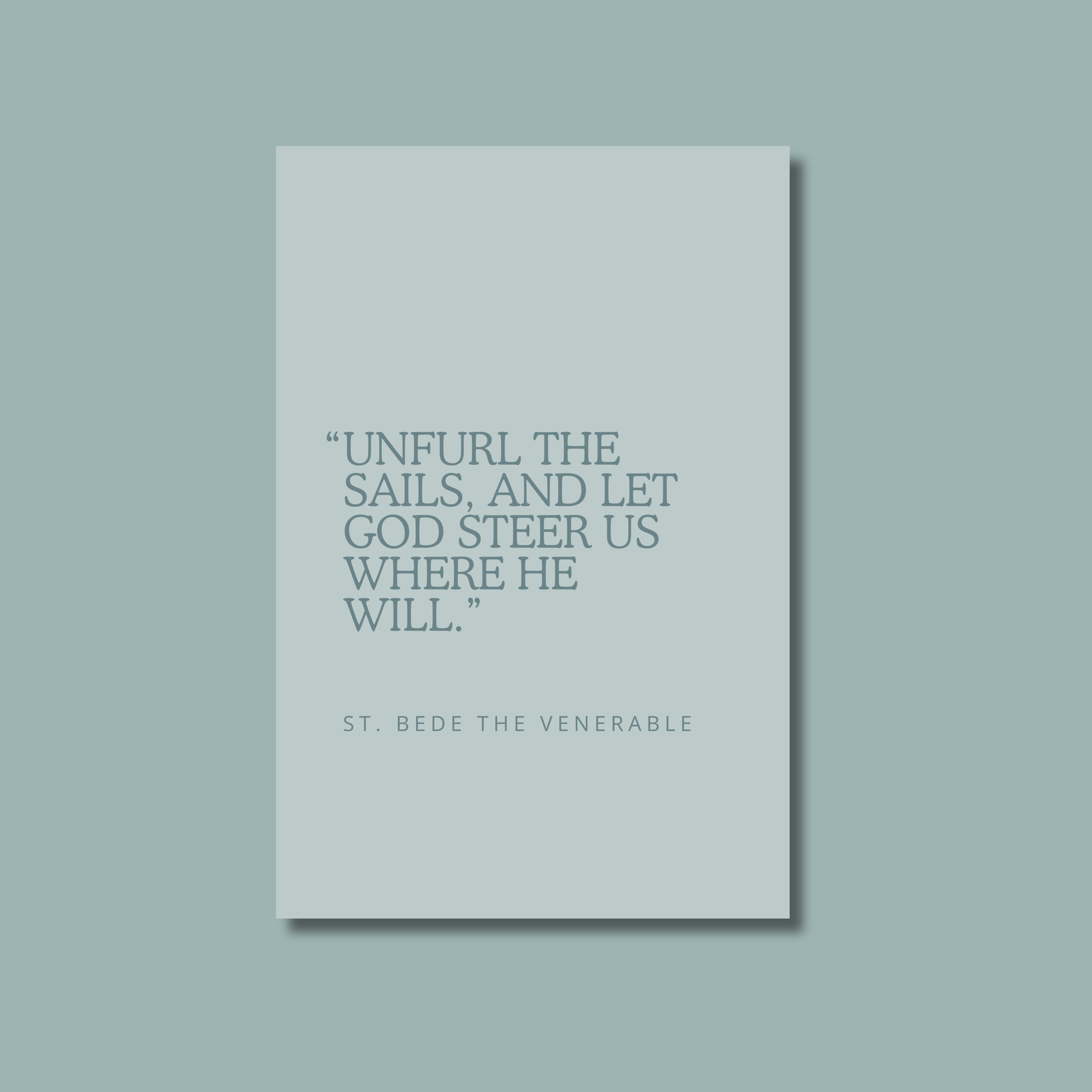 Blue Quote Prints