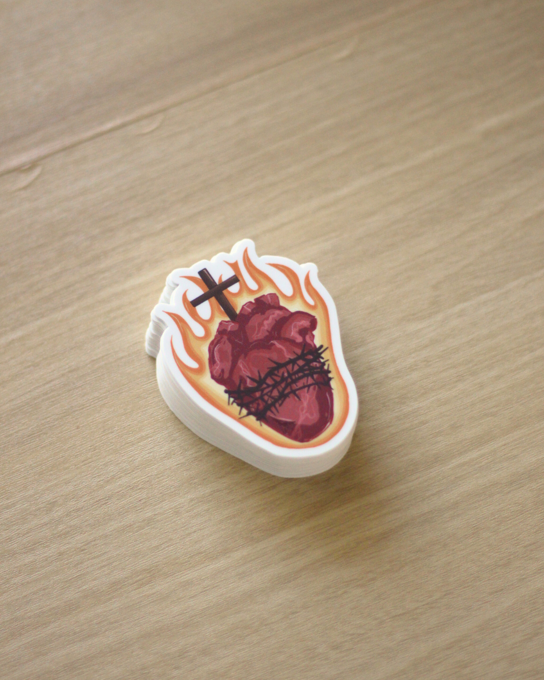 Anatomical Sacred Heart Sticker