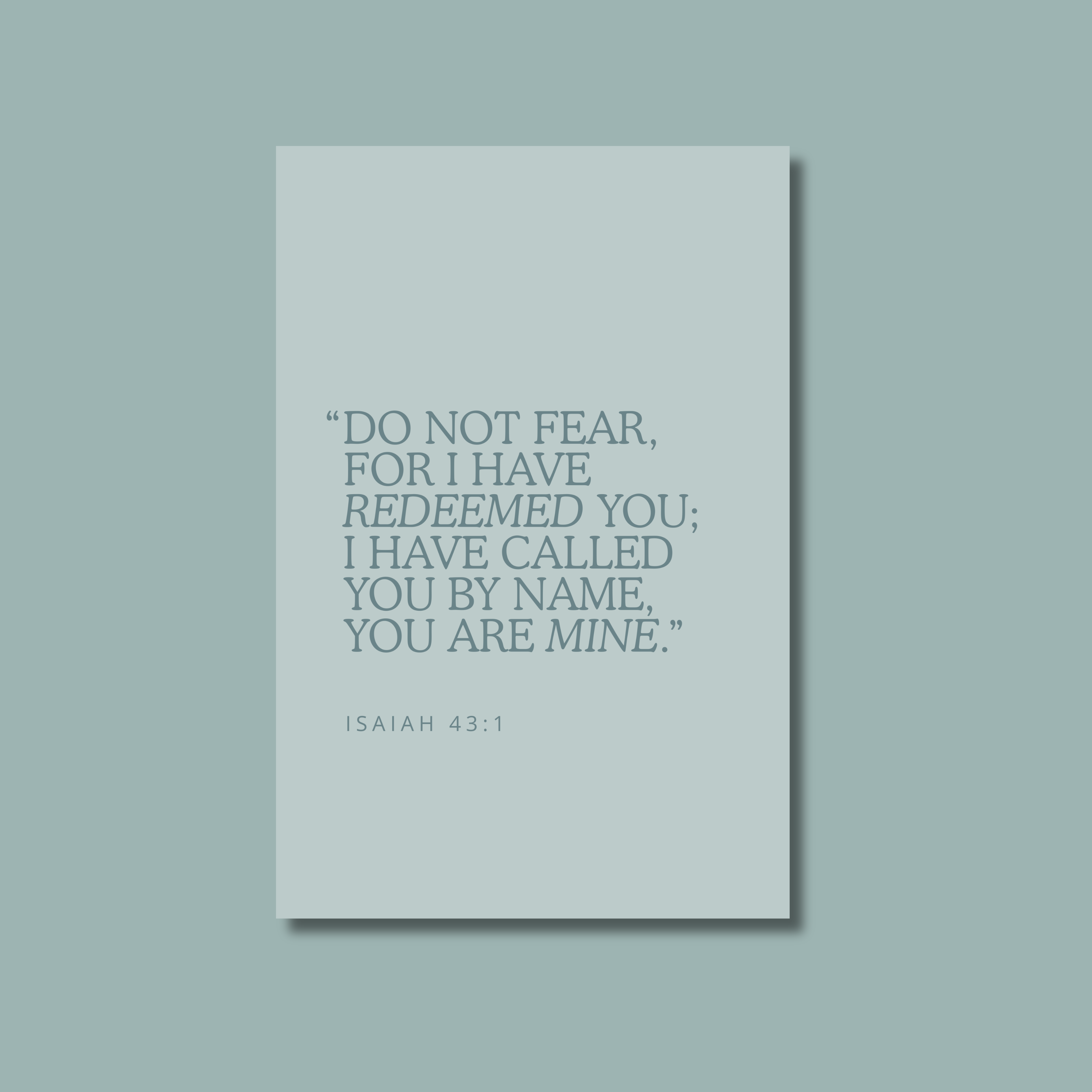 Blue Quote Prints