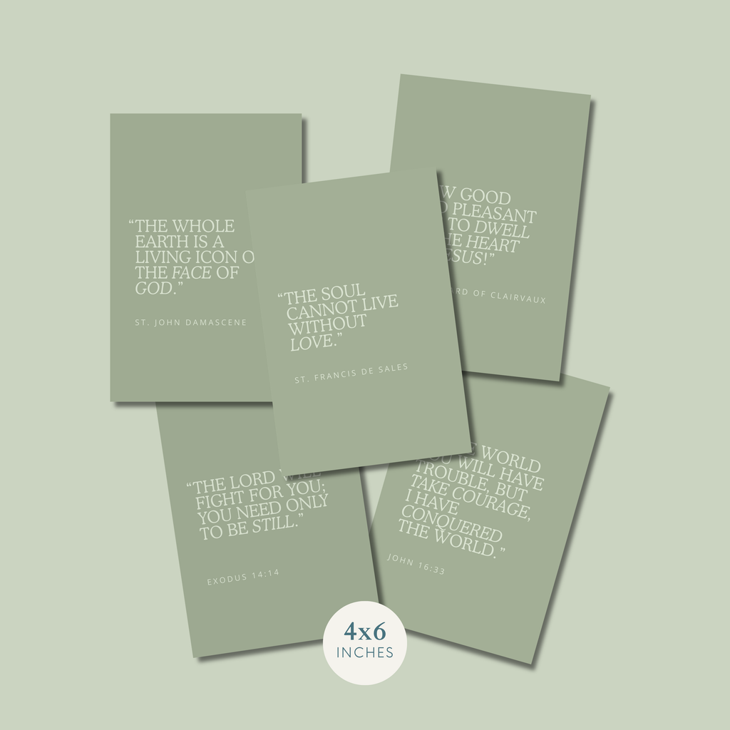 Green Quote Prints