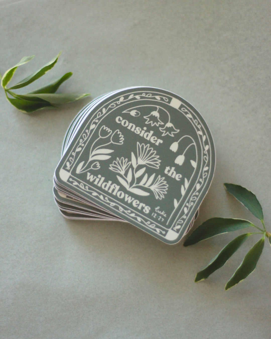 Consider the Wildflowers Sticker