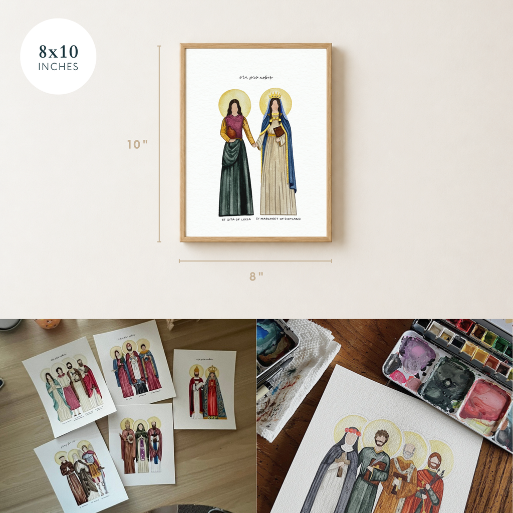 Custom Saint Painting | 1-4 Saints