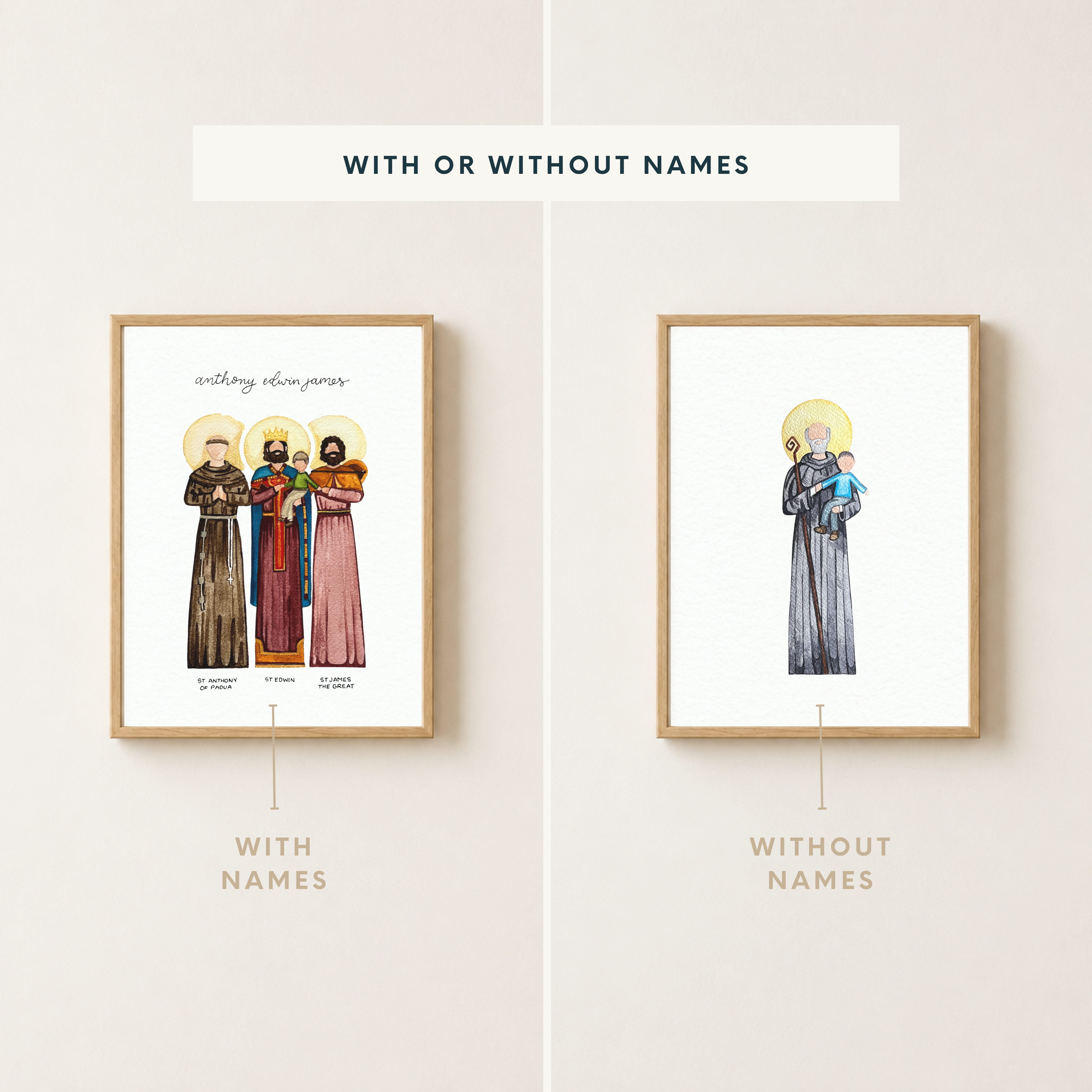 Custom Saint Namesake Painting