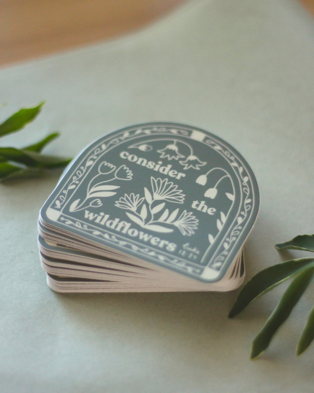 Consider the Wildflowers Sticker