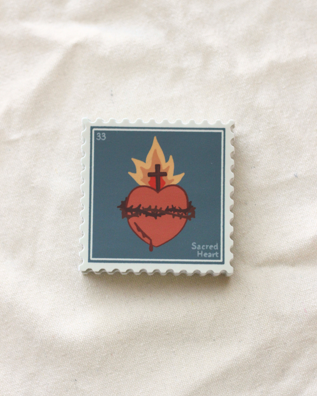 Sacred Heart Stamp Sticker