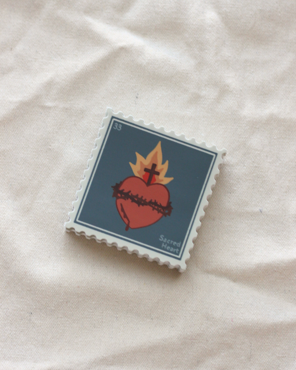 Sacred Heart Stamp Sticker