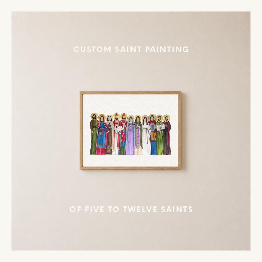 Custom Saint Painting | 5-12 Saints