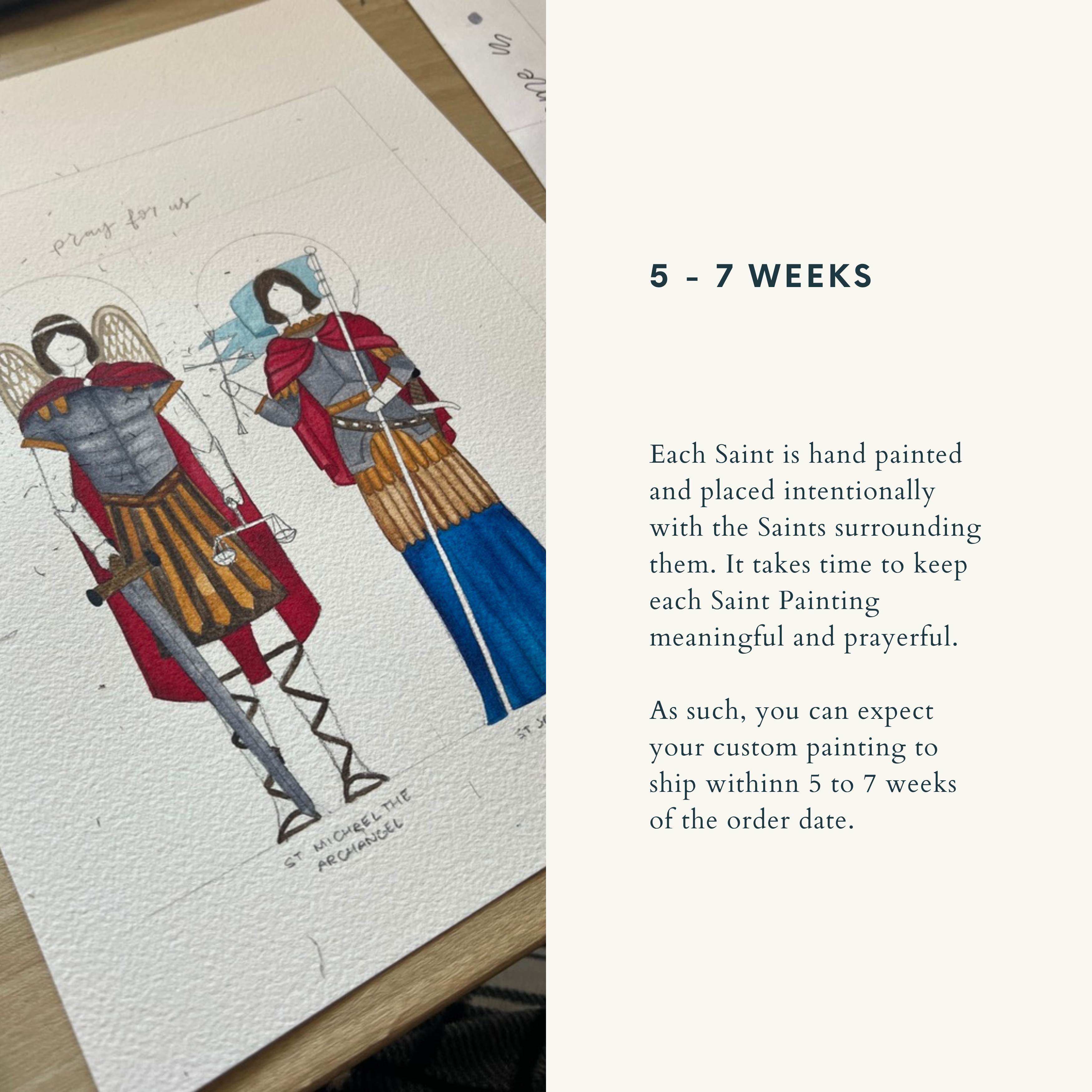 Custom Saint Painting | 1-4 Saints