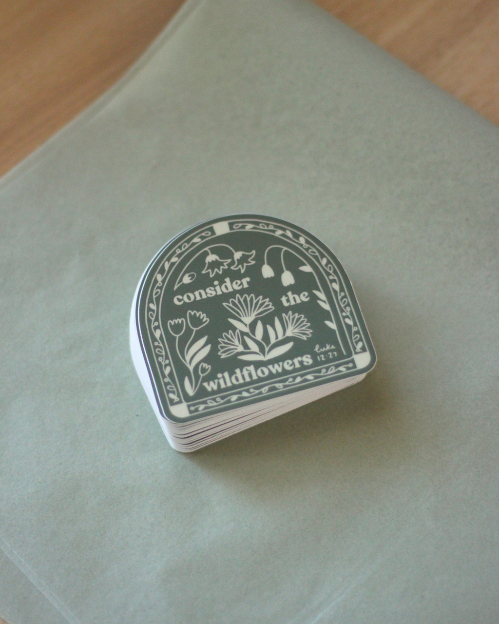 Consider the Wildflowers Sticker