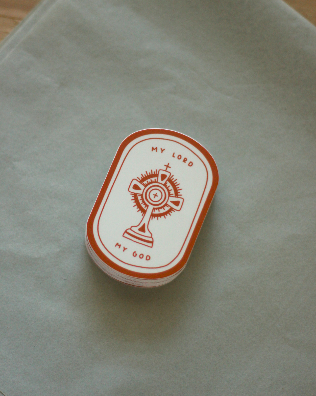 My Lord and My God Sticker