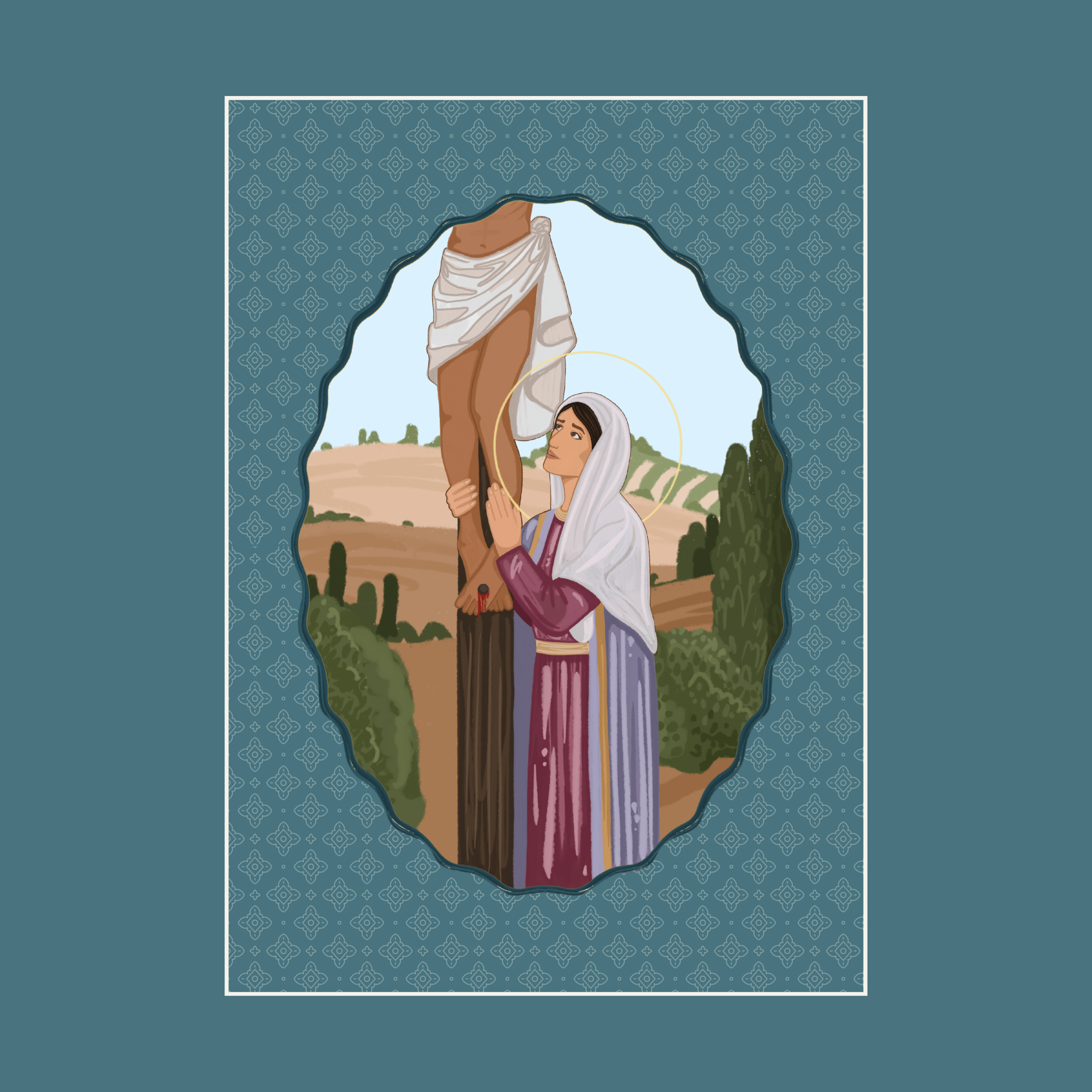 Mary at the Crucifixion Print