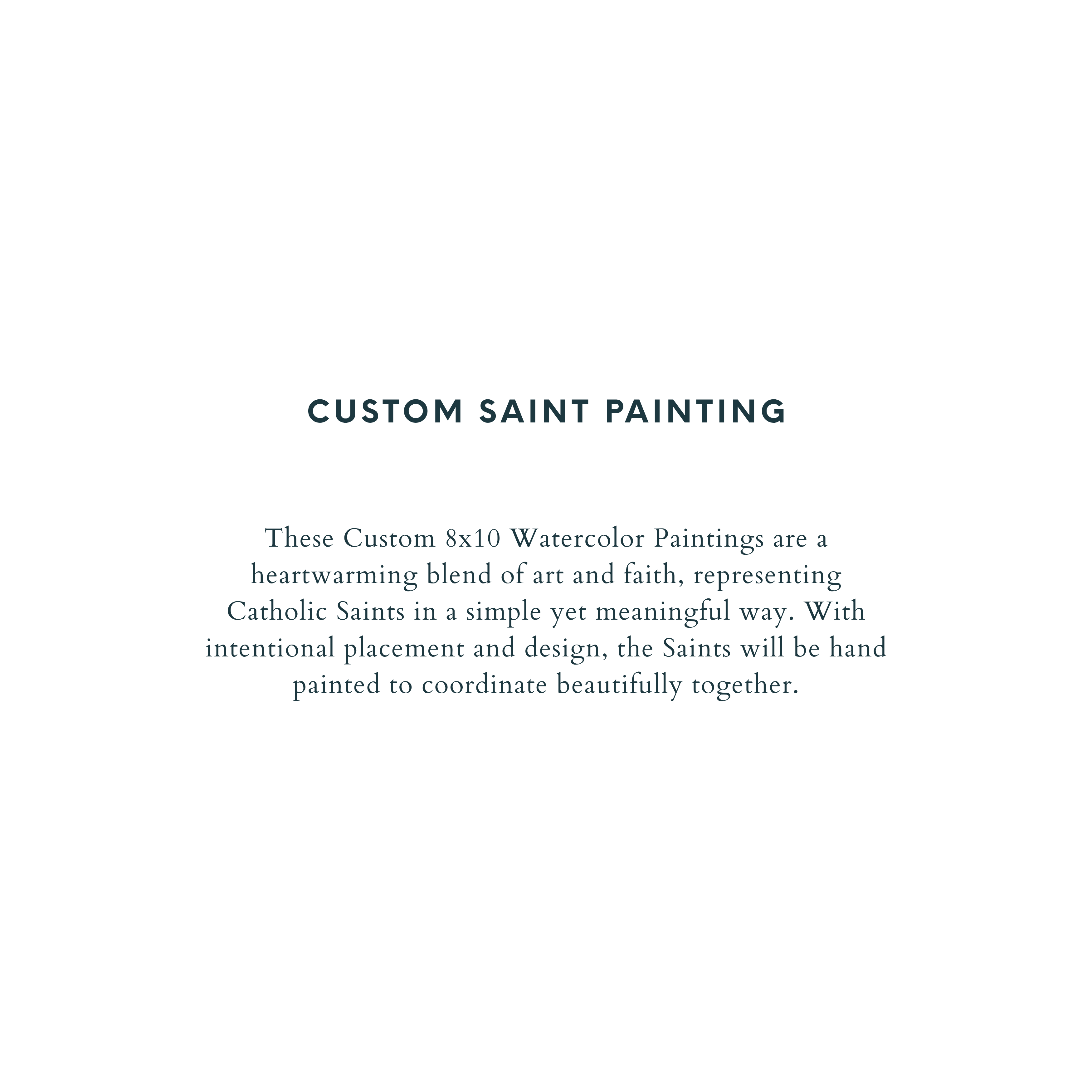 Custom Saint Painting | 1-4 Saints
