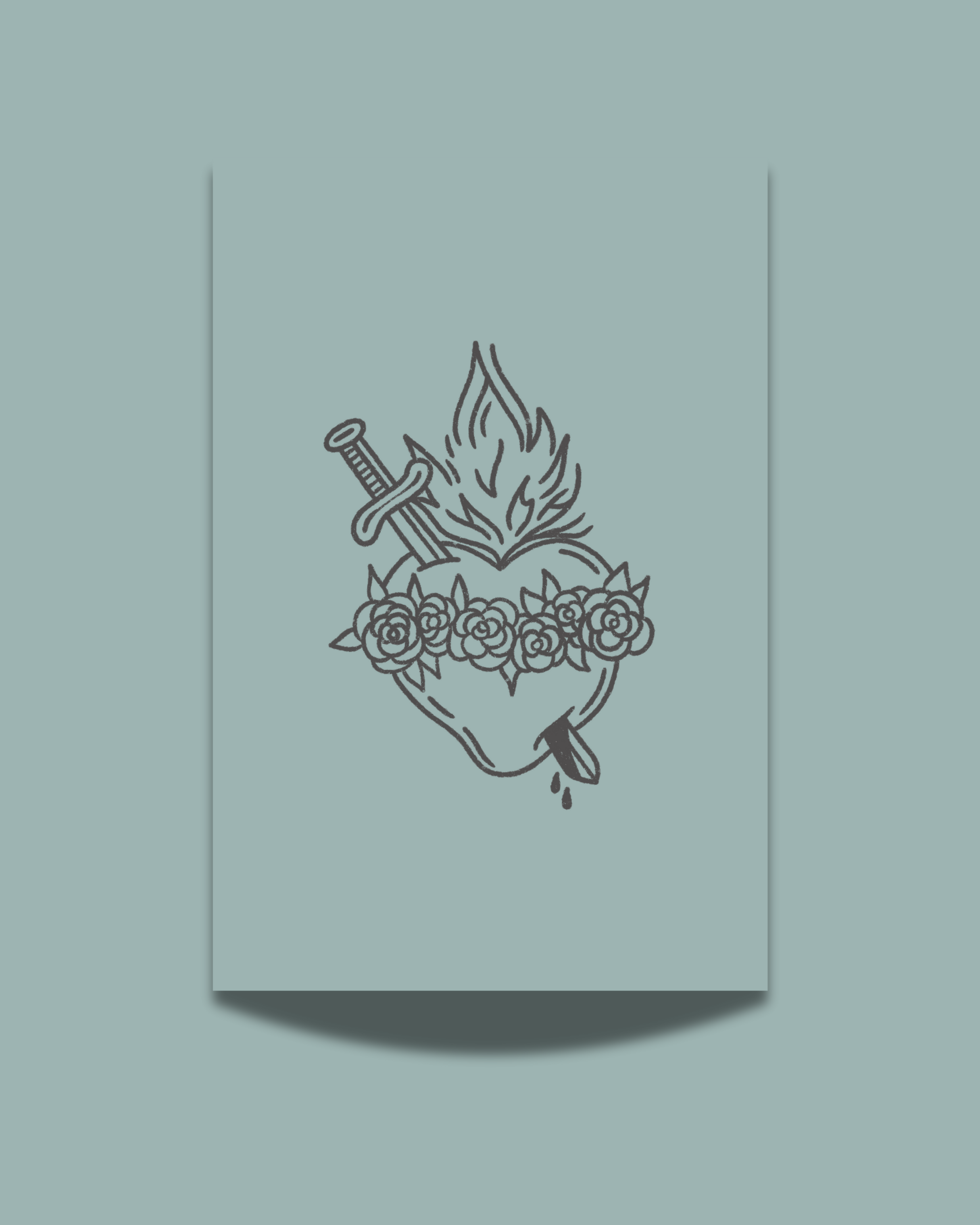 Hearts of the Holy Family Prints