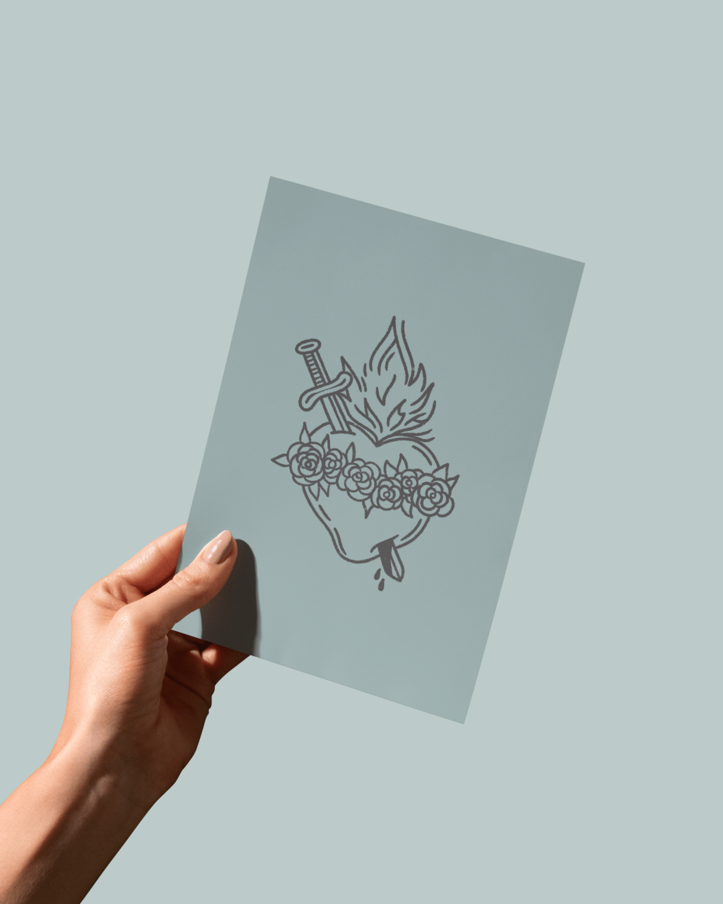 Hearts of the Holy Family Prints