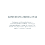 Custom Saint Namesake Painting