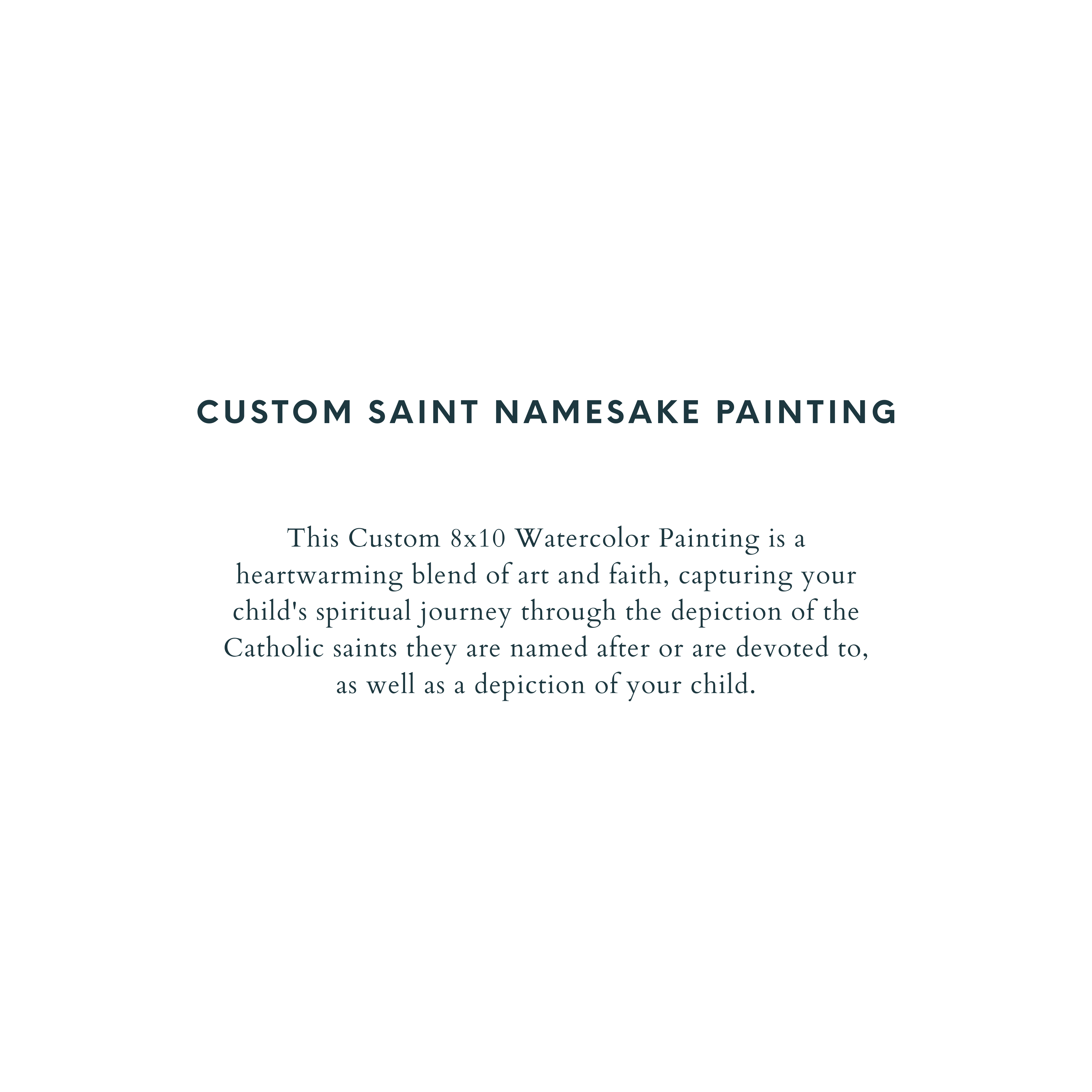 Custom Saint Namesake Painting