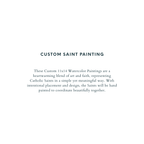 Custom Saint Painting | 5-12 Saints