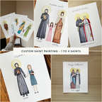 Custom Saint Namesake Painting