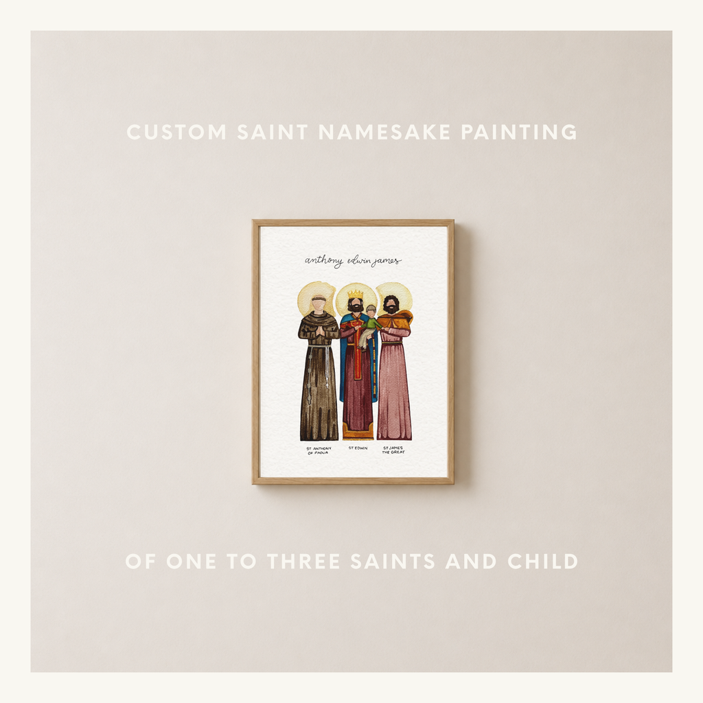 Custom Saint Namesake Painting