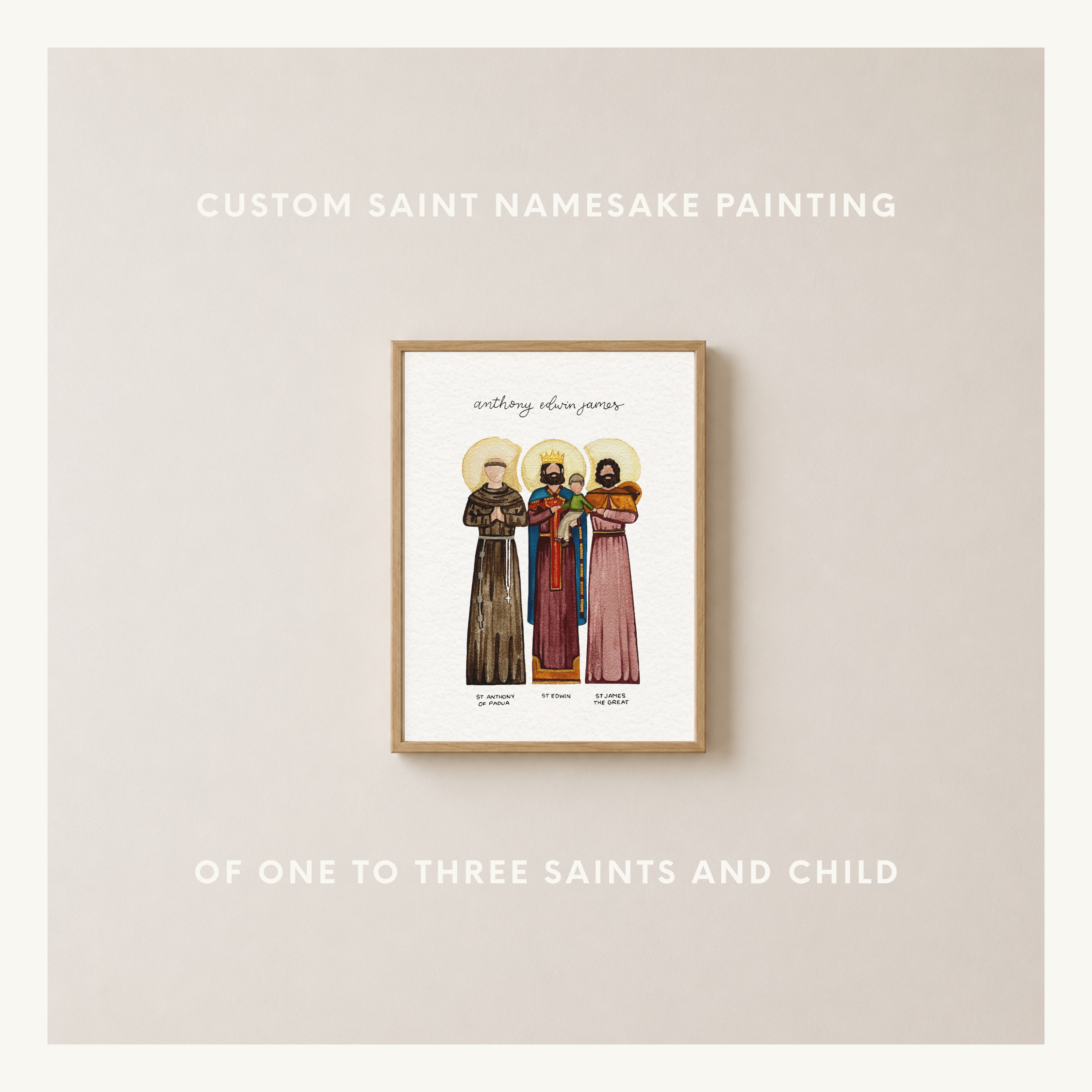 Custom Saint Namesake Painting