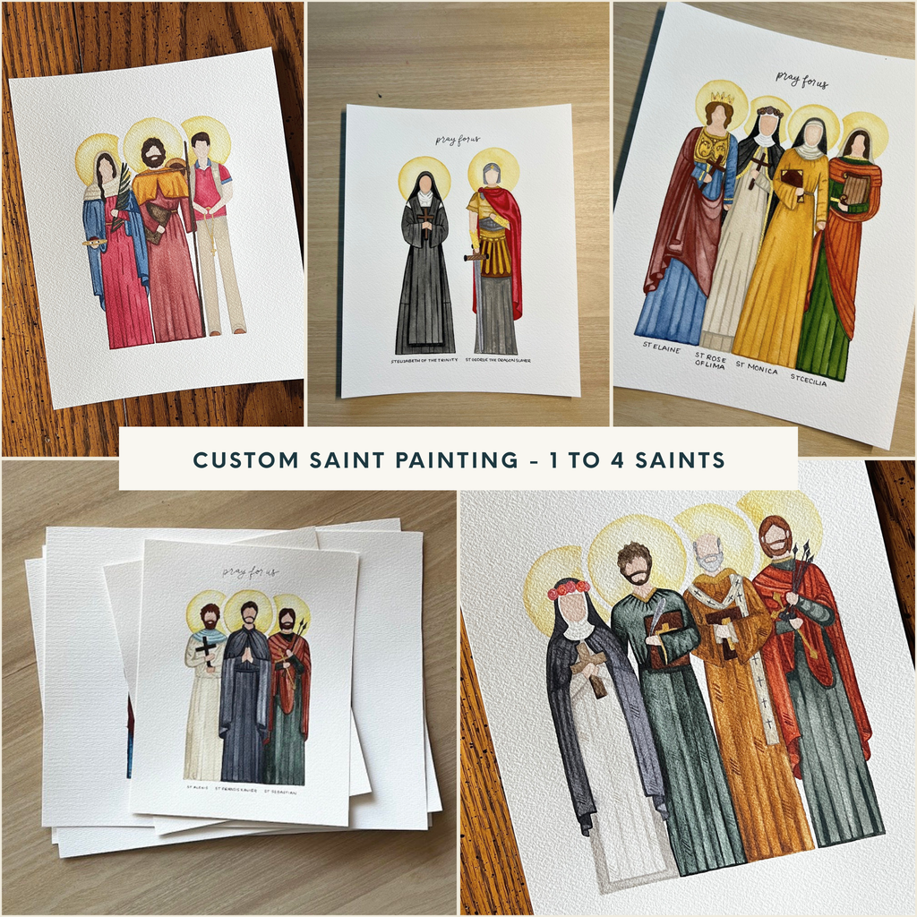 Custom Saint Painting | 1-4 Saints