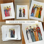 Custom Saint Painting | 1-4 Saints