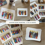 Custom Saint Painting | 5-12 Saints