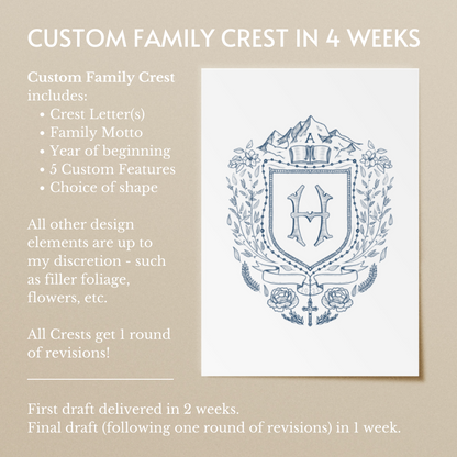 Custom Family Crest Design