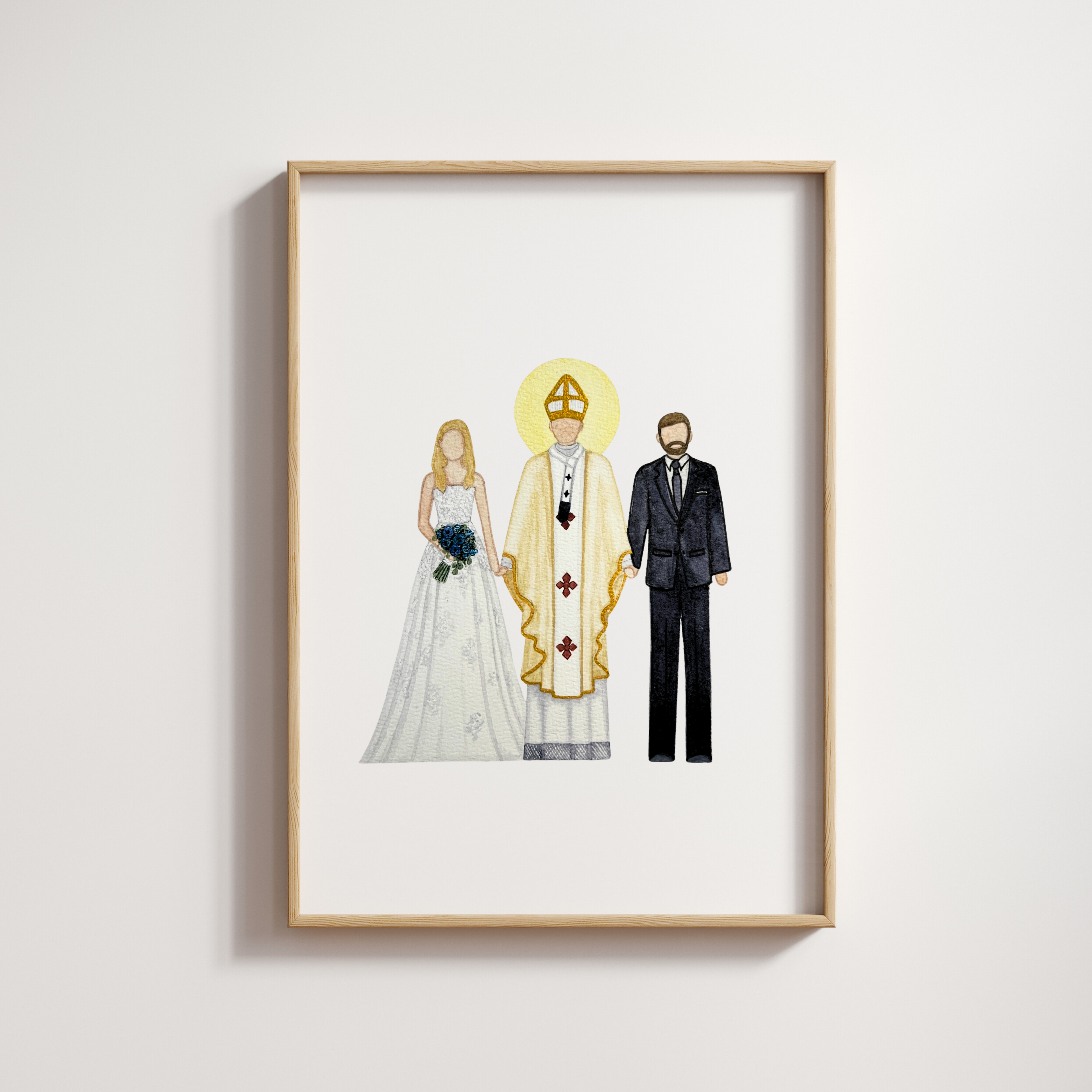 Custom Marriage Saint Painting