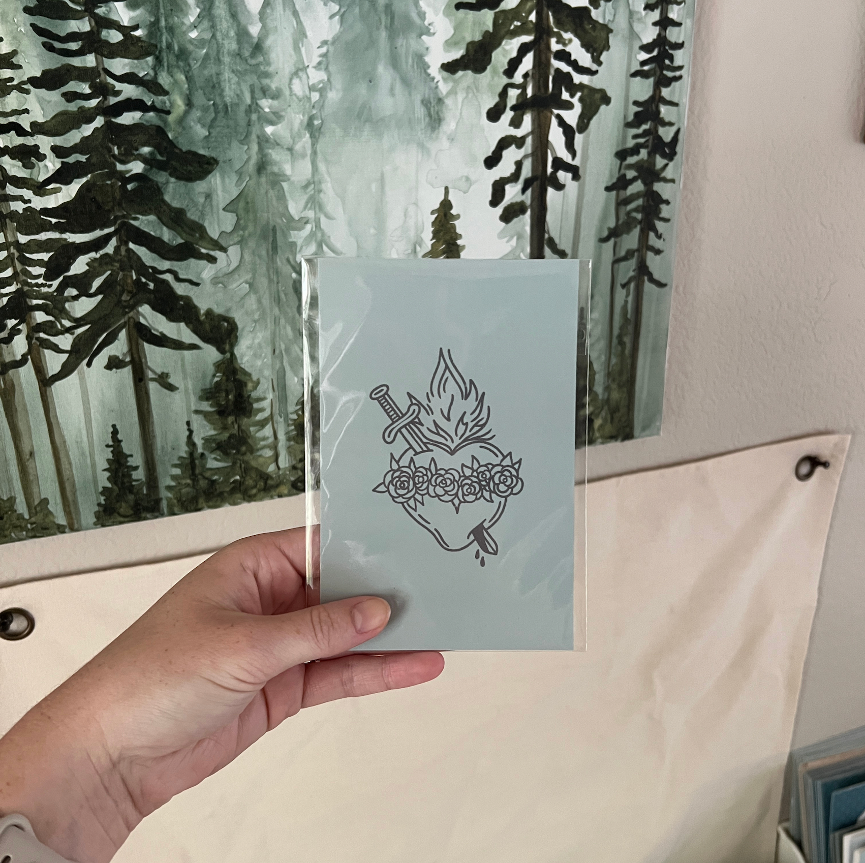 Simple Immaculate Heart of Mary Print